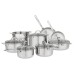  13-Piece Tri-Ply Cookware Set