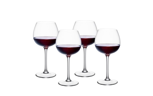  Purismo Red Wine Goblet Full Bodied Glass, Set of 4