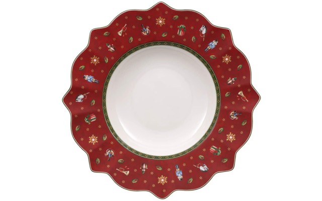  Toy’s Delight Red Rim Soup Bowl