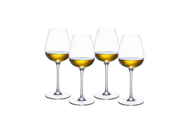 Villeroy & Boch Purismo White Wine Fresh and Rounded Glass, Set of 4