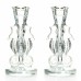  Crystal Glass Seahorse Candlesticks