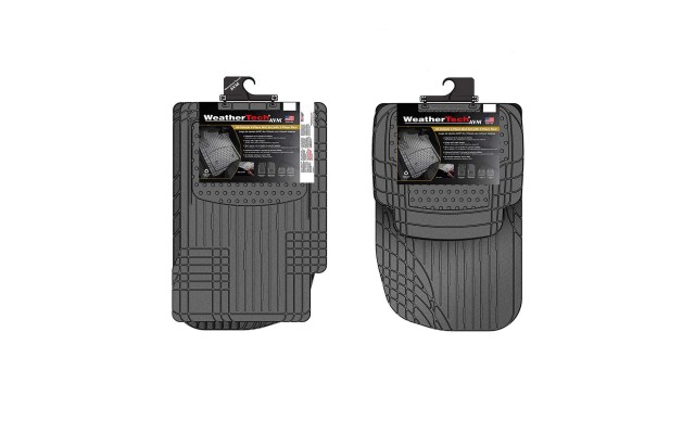  4-piece Trim-to-Fit Car Mats, Black