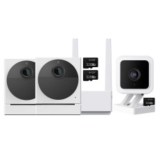 Wyze Security Camera System 3-pack Color Night Vision with Person/Package Detection