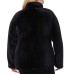  Ladies’ Soft Plush Jacket, Black, 2X