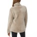  Ladies’ Soft Plush Jacket, Tan, 2X