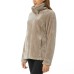  Ladies’ Soft Plush Jacket, Tan, 2X