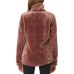  Ladies’ Soft Plush Jacket, Copper, 2X