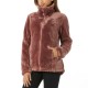  Ladies’ Soft Plush Jacket, Copper, 2X