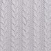  Sweater Knit Throw 60″L x 50″W, Black, Gray and Light Gray Panel Design