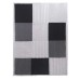  Sweater Knit Throw 60″L x 50″W, Black, Gray and Light Gray Panel Design