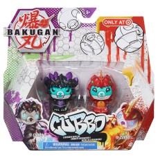 Bakugan Cubbo Figure 2-Pack NEW with box, Jumbo Bakucores & Cards