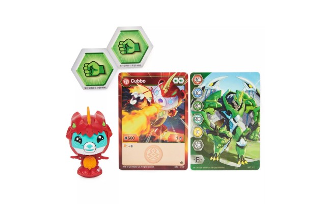  Dragonoid Cubbo Pack, 1 Cubbo , 2 BakuCores, 1 Accessory, 1 Character Card