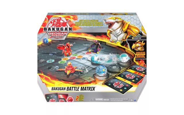  Ultimate Battle Arena, 1  Battle Matrix, 1 Exclusive , 2 BakuCores, 1 Character Card, 1 Ability Card, 1  Toy Battling Rules Sheet