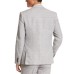  Men’s Slim-Fit Plaid Linen Suit Jacket, Gray 38