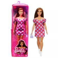 Barbie Fashionista Curvy Vitiligo Doll with Polka Dot Dress