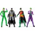 Batman 4-Pack Action Figures, Batma, Robin, The Joker, The Riddler
