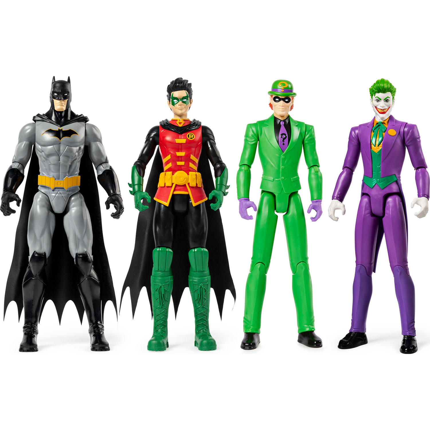 Batman 4-Pack Action Figures, Batma, Robin, The Joker, The Riddler