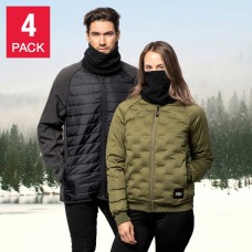 BULA Primaloft 4-Pack Multifunctional Facemasks, Black