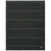 Calvin Klein Satin Striped Pleated Scarf, Black