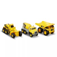 CAT Metal Construction Vehicles 3-Pack Concrete Mixer/ Dump Truck and Grader