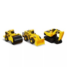 CAT Metal Construction Vehicles 3-Pack Wheel Loader/ Excavator and Steam Roller