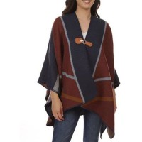 Cejon Geo Colorblocked Ruana