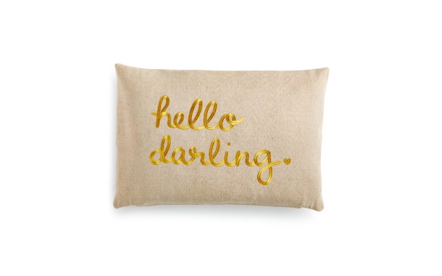 Hello, Darling Decorative Pillow Taupe One Size