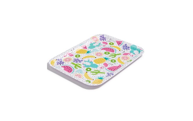  Printed Melamine Serving Tray (Rainbow)
