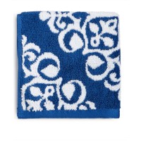 Charter Club Elite Fashion Medallion Cotton, Cornflower Blue, WASH CLOTH