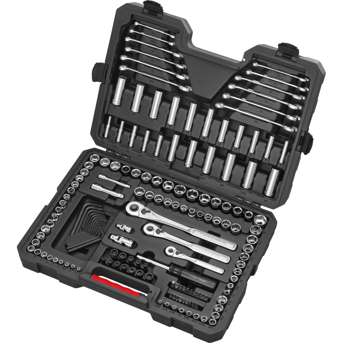 Craftsman 165-piece Standard Sae And Metric Polished Chrome Mechanic’s ...