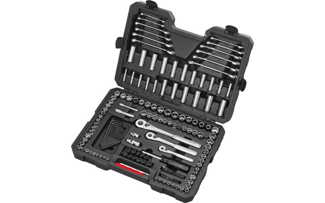  165-piece Standard Sae And Metric Polished Chrome Mechanic’s Tool Set