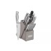  Classic Superior High-Carbon Stainless Steel Knife Block Set, 15-Pc. C77SS-15PT
