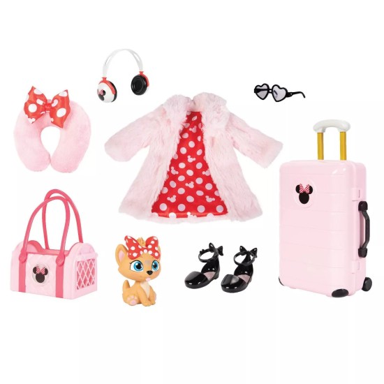  ILY 4ever 18″ Minnie Mouse Travel Set Inspired Deluxe Fashion and Accessory Pack, Sunglasses, Outfits, Purse