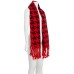  Oversized Houndstooth Scarf, Red