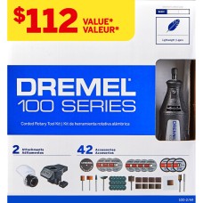 Dremel 100 Series Single Speed Corded Rotary Tool Kit, A550 Dremel rotary shield and A576 Dremel Sanding/Grinding Guide™