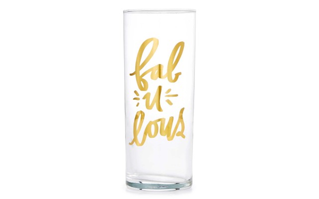 Easy Tiger Fabulous Cocktail Glass, Clear Gold