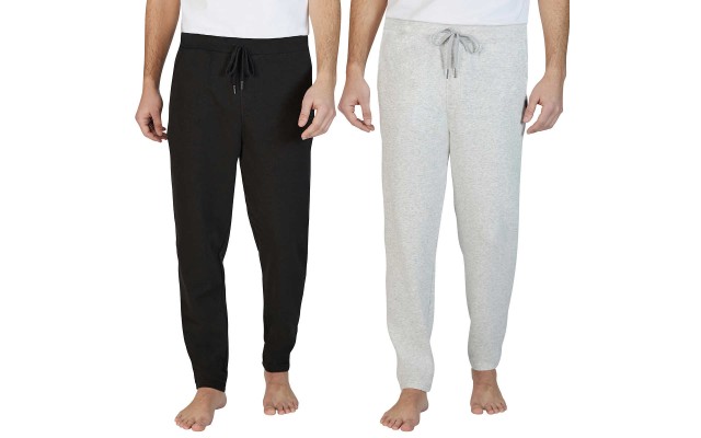  2-Pack Men’s Jogger Comfort Waistband, Black, 2X-Large
