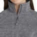  Classic Fit Standup Mock-Neck Ladies' Fleece Quarter Zip, Gray, XX-Large