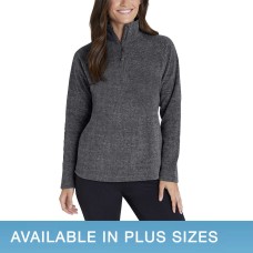 Eddie Bauer Classic Fit Standup Mock-Neck Ladies' Fleece Quarter Zip