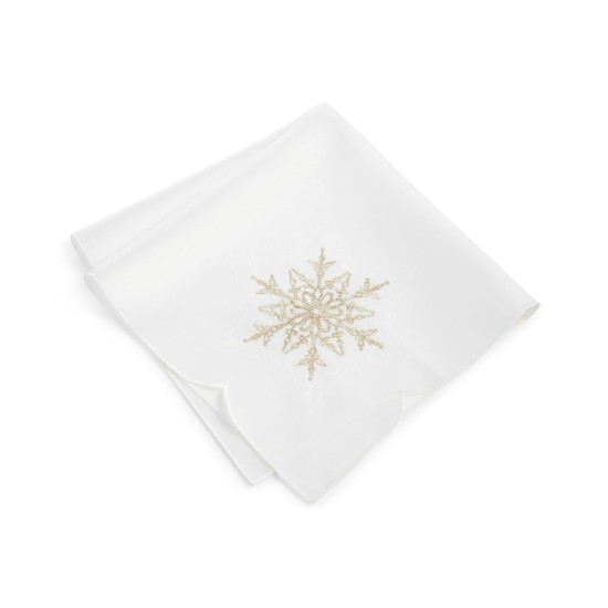  Winter Dream Cutwork Embroidery Napkins, Set of 4