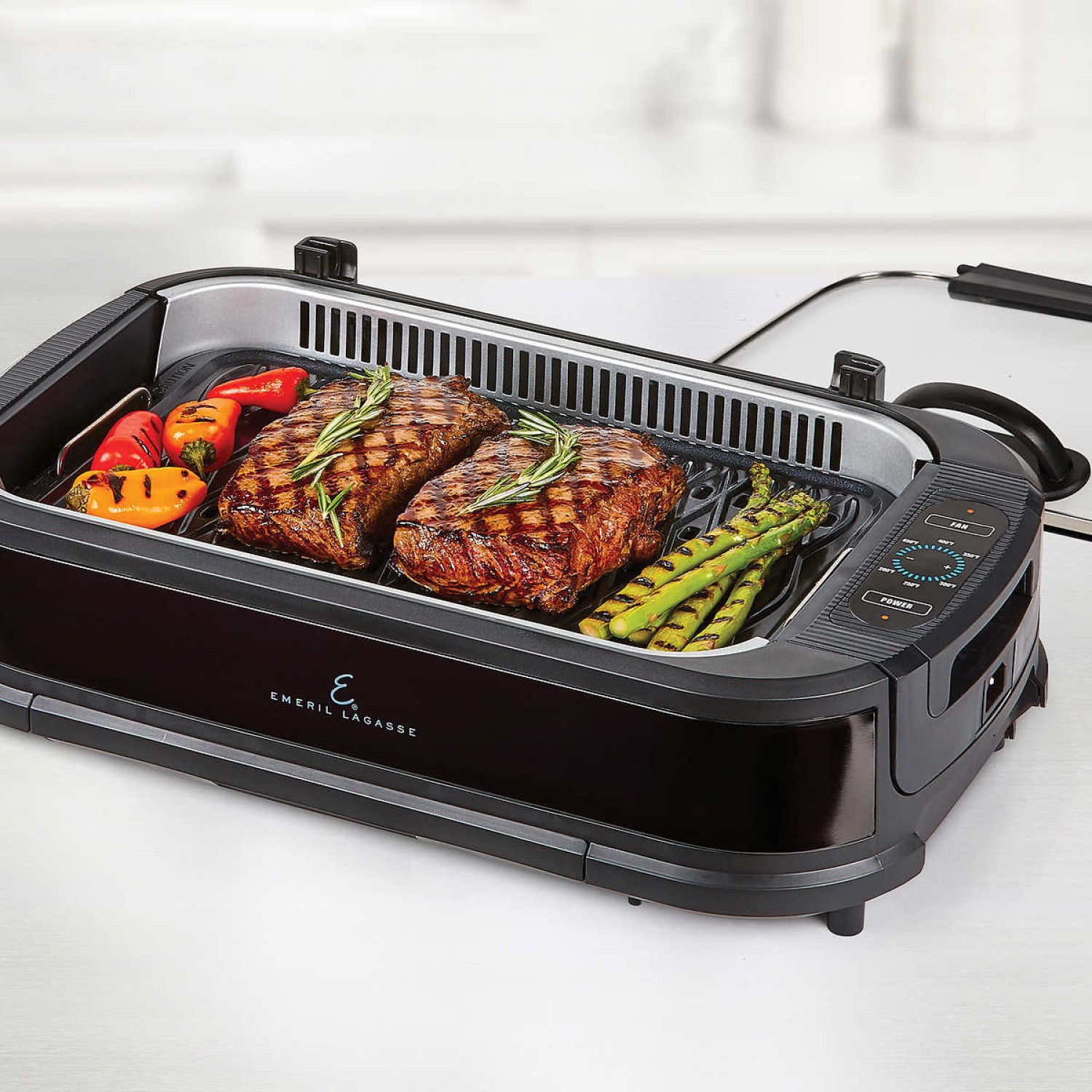 Emeril Lagasse Smokeless Electric Indoor Non Stick Grill And Griddle 