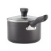  Reliance 2qt Premium Aluminum Long-lasting Nonstick Covered Saucepan, Black