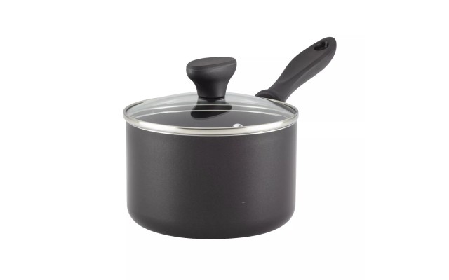  Reliance 2qt Premium Aluminum Long-lasting Nonstick Covered Saucepan, Black