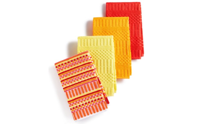  Kitchen Towels, Set of 4 Alexa Warm Bar Mops