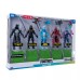  5 Figure Pack, 4in Figures including Bash, Ultima Knight (Red), Frozen Fishstick, Molten Omen, Ice King (Silver)