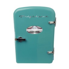Frigidaire Portable Retro 6 Can Mini Personal Beverage Refrigerator, EFMIS129, Blue