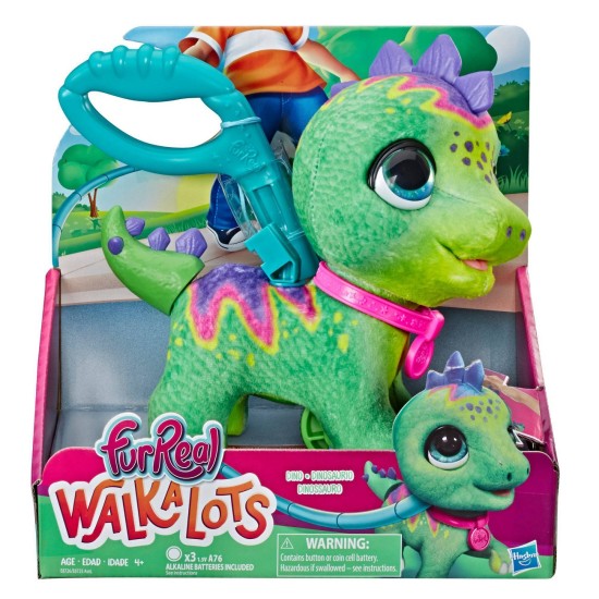 FurReal Walkalots Big Wags Dino Interactive Pet Toy, Multicolor
