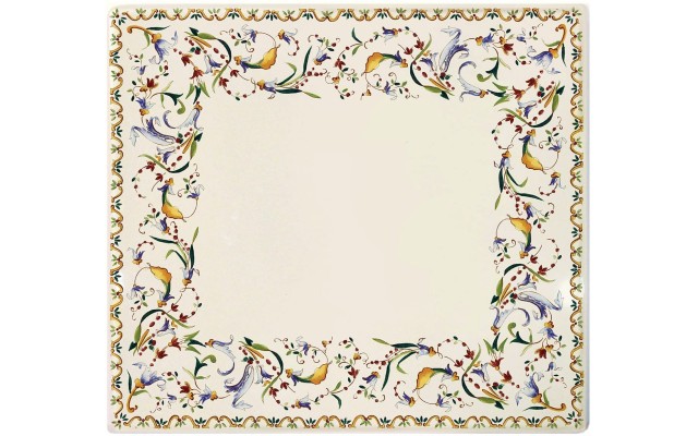 Gien Luxury French Toscana Earthenware Square Plate