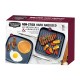  Stainless Steel Handles Non-stick Coating Hard Anodized Exterior Aluminum Grill and Griddle Set