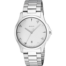 Gucci Quartz Stainless Steel Casual Watch, Silver Model: YA1264028